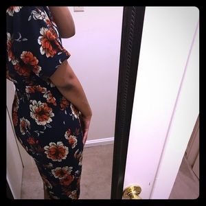 ASOS Orange Multi Split Dress